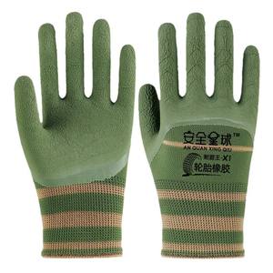 Gants de sécurité en caoutchouc épaissi, 13 points de couture, bouts des doigts texturés, résistants à l'abrasion, pour la construction, l'usine, la logistique et la manutention - Product Image 2