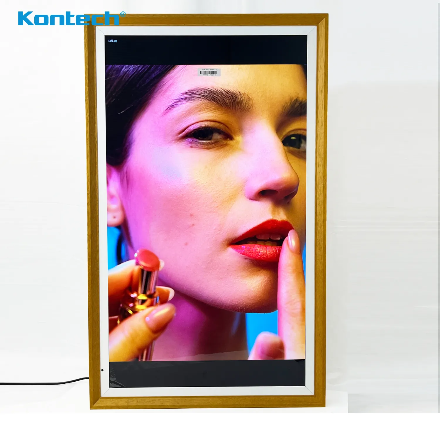 เครื่องเล่นโฆษณากรอบดิจิตอลวิดีโอหน้าจอ WIFI LCD ระบบ Android จอแสดงผล NFT Art Picture 4k