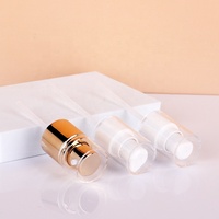 Bouteille ronde en verre de couleur dégradée de 30ml avec bouchon à bille et pompe de traitement réutilisable pour l'emballage de lotion crème pour le visage