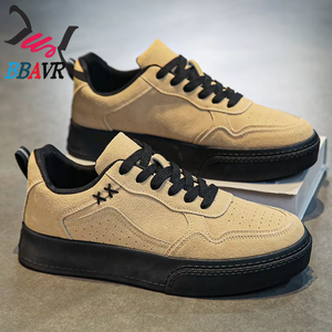 Zapatos Deportivos Antideslizantes de Goma para Hombre, Tallas 39-44, con Punta Redonda, Casuales, Transpirables, de Cuero - Product Image 1