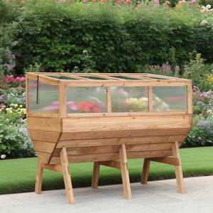 Jardinera Elevada <span class=keywords><strong>de</strong></span> Madera Ecológica, Duradera y Ligera para Hogar y Jardín, Invernadero, <span class=keywords><strong>Macetas</strong></span>, Plantas, Vegetales/Hierbas - Product Image 2