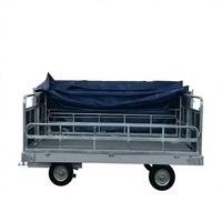 Chariot de transport de bagages spécial aviation avec auvent imperméable