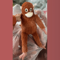 Peluche d'orang-outan, poupée singe, gorille en peluche, jouet doux pour enfants, cadeau, vente directe d'usine, faible MOQ, peluche personnalisée