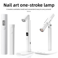 Lampe UV portable exclusive transfrontalière pour nail art, rechargeable, avec support télescopique, pour photothérapie des ongles
