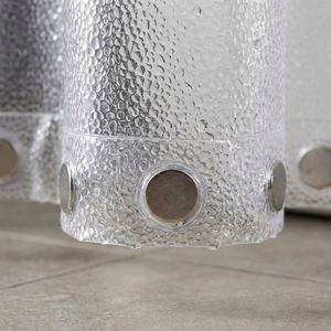 Cortina de Ducha Transparente 3D con Textura Granulada, Resistente, de EVA, Impermeable y Antimoho, con Ojales Metálicos - Product Image 4