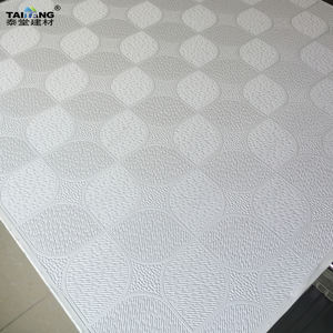 Azulejos de techo suspendido Tableros de techo blancos Plafones De Yeso Plaquetas de techo Faux Plafond - Product Image 3