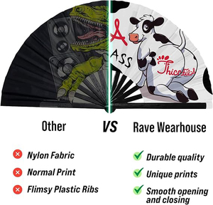 Éventail personnalisé imprimé avec des baleines en bambou durables et un son clair pour les événements de musique et les articles promotionnels - Product Image 4