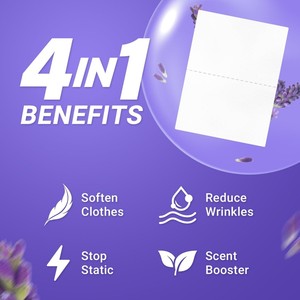 Foglietti <span class=keywords><strong>per</strong></span> <span class=keywords><strong>Asciugatrice</strong></span> OEM Naturali ed Ecologici, Profumo Duraturo, Pulizia Profonda, Ammorbidente Senza Plastica - Product Image 5
