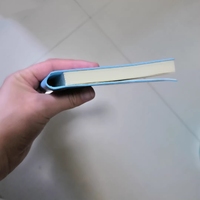 Carnet en cuir PU relié rigide avec trou pour stylo, mini journaux de poche portables, fournisseur de carnets de poche carrés en gros