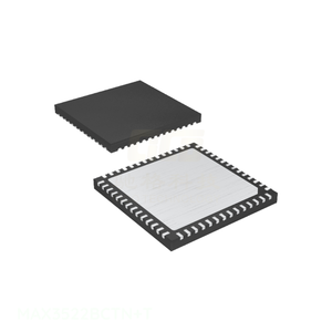 Composant électronique en gros 56 WFQFN à puce exposée, Distributeur agréé, Amplificateur en amont <span class=keywords><strong>DOCSIS</strong></span> 3.1 MAX3522BCTN+T - Product Image 1