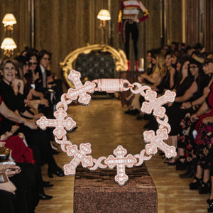 Pulsera de Moissanita Certificada para Mujer, Estilo Europeo Americano, 15mm, Plata 925, Chapada en Oro/Plata, para Hip Hop/Rock - Product Image 3