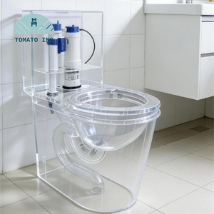 Inodoro Integrado con Sifón Super Swirl a Prueba de Olores, Inodoro Acrílico con Descarga para Baño, Hotel, Villa - Product Image 5