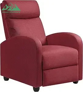 Sillón Reclinable de Tela Gris de Alta Calidad Más Vendido: Sillón Club con Función Extensible y Control Remoto Manual - Product Image 2