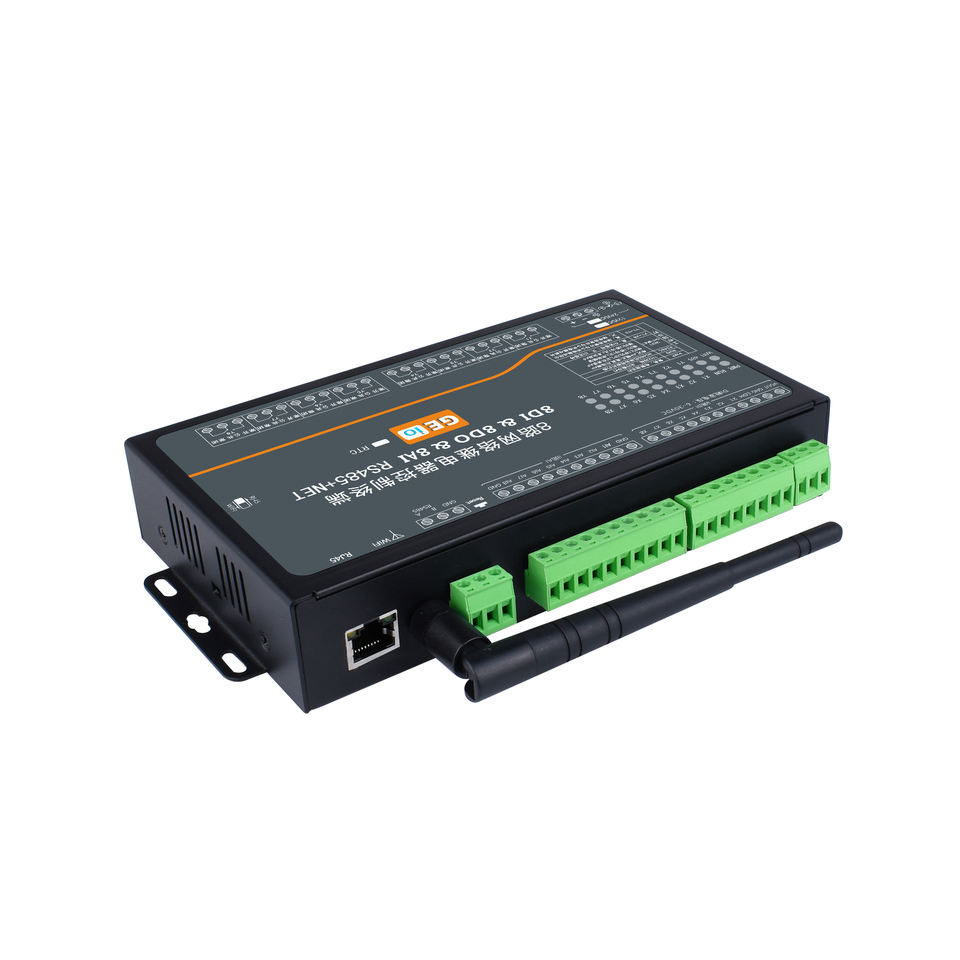 8-Channel WiFi Ethernet Relay Controller with 8DI, Modbus TCP/RTU, DIN ...