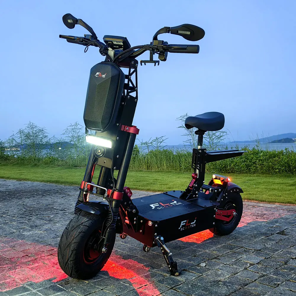 Yeni FLJ K13 75MPH hız güç elektrikli Scooter yetişkinler ile 12000W APP NFC elektrikli scooter
