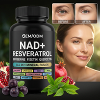 Capsules de NAD, Resvératrol et Berbérine OEM ODM Marque Privée – Soutien Anti-Âge, Santé Cellulaire, Longévité et Antioxydant
