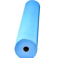 Rollo de sábana desechable de alta calidad, sms, tela no tejida, color azul, para cama médica