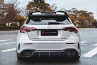 Aileron arrière électrique en fibre de carbone sèche véritable TAKD Aileron de coffre universel pour voitures pour BENZ AMG A45 W177