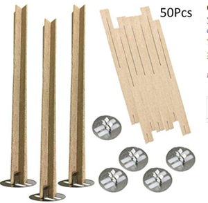 Natural Soy and Coconut Blend Wax <strong>Candle</strong> <strong>Wicks</strong> Making Wooden <strong>Wick</strong> - Product Image 4
