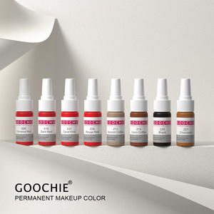 Goochie-tinta <span class=keywords><strong>de</strong></span> micropigmentación orgánica para cejas y labios, colores populares, sin óxido <span class=keywords><strong>de</strong></span> hierro, color ombré - Product Image 1