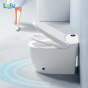 Toilettes intelligentes de luxe avec capteur de rinçage automatique pour articles sanitaires, toilettes intelligentes avec température de l'<span class=keywords><strong>eau</strong></span> réglable autonettoyante - Product Image 2