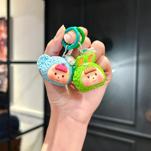 Pendentif <span class=keywords><strong>Duo</strong></span> Mei Mignon Monstre de Dessin Animé, Breloque Animal, Porte-clés Mouton, Pendentif Sac Lapin, Porte-clés de Voiture Tendance - Product Image 3