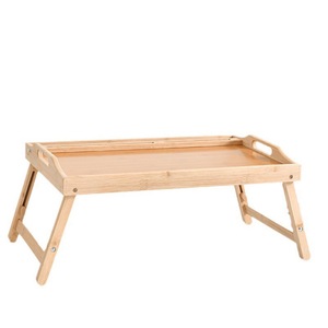 Wooden Folding Tray <b>Table</b> 55x35x23.5cm Portable Bed Desk For Home <b>Office</b> Study Use - Product Image 3