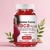 Gummies Extreme Curve Maca Plus 3000mg Saveur Framboise Naturelle Soutien Santé Intestinale 60 Comprimés Adulte