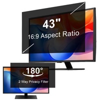 Protection d'écran anti-espion double face 43 pouces 16:9 pour ordinateur de bureau ViewSonic avec bureau partagé et télétravail