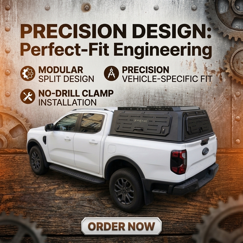 Aluminum Modular Truck Canopy | Ford Ranger