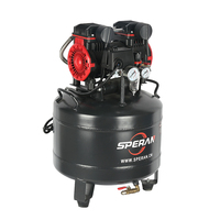 Compresseur d'air à piston SPERAN Chine 38L mini portable sans huile, alimenté en courant alternatif, refroidi par air, avec pompe et réduction du bruit