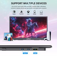 Ultraflacher 18,5 Zoll Externer Monitor 3840x2160 60Hz 5ms Reaktionszeit 400 Nits Helligkeit für Kreative Arbeit