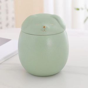 Köpekler için yüksek kalite toptan Pet Urns kedi köpek tasarımları renkli seramik buzlu Pet köpek <span class=keywords><strong>Urn</strong></span> - Product Image 4