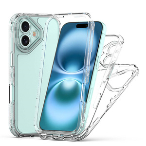 Coque de téléphone transparente antichute 3-en-1 à quatre coins pour <span class=keywords><strong>Xiaomi</strong></span> 15 14 14T 13T Pro Poco F7 X6 X7 Pro C61 C75 – Vente en gros – Effet fumé - Product Image 2