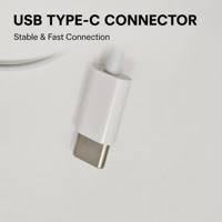 Earphone Semi-in-ear Berkabel Laris Manis dengan Mikrofon, Kontrol Volume, Konektor Type-C, Tahan Air IPX-3, Desain Pas di Telinga, Kabel 1.2m