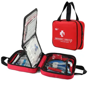 oripower hot selling portable useful dog first aid bag items travel emergency medical pet first aid kit for animals