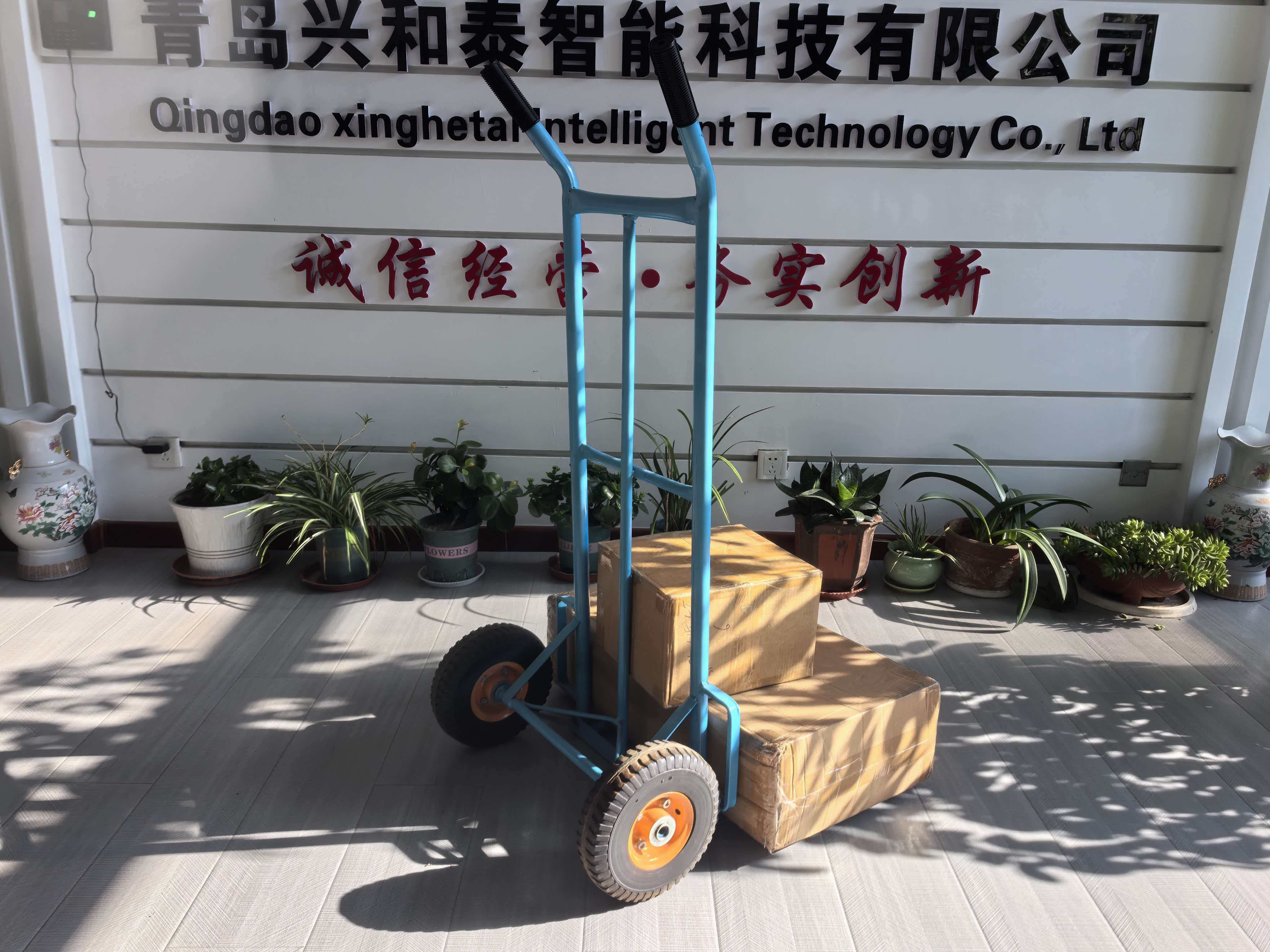 Metal Hand Trolley with 2 Wheels China Origin Customized Support OBM Frame Size 1275*614*560MM