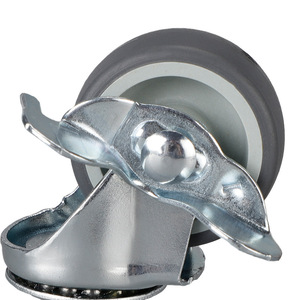 Furniture Caster 1.5 Inch Tpr Wheel Threaded Stem With Brake Industrial Use Zinc Alloy Plain Bearing Durable - Product Image 3