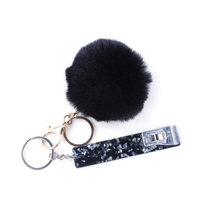 Logo personnalisé de bonne qualité atm carte grabber porte-clés clip ongles breloques matériau acrylique extracteur carte de crédit grabber pour ongles longs - Product Image 6
