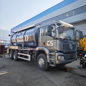 Camion d'aspiration des eaux usées Shacman 6X4, camion de nettoyage des fosses septiques diesel à vendre - Product Image 3