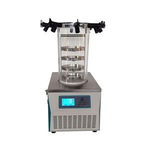 Secador de congelación al vacío de colector múltiple de 0, 12 m2, nuevo uso eléctrico en laboratorio, aplicación de procesamiento de alimentos, Motor PLC, Material SUS304 - Product Image 1