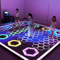 Piste de danse interactive pour jeux d'enfants 30x30cm Lumière de piste de danse interactive à LED jeux lumineu