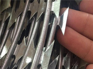 Alambre <span class=keywords><strong>de</strong></span> púas <span class=keywords><strong>de</strong></span> <span class=keywords><strong>seguridad</strong></span> galvanizado tipo <span class=keywords><strong>concertina</strong></span>, antiescalada, con cuchillas, <span class=keywords><strong>precio</strong></span> - Product Image 6