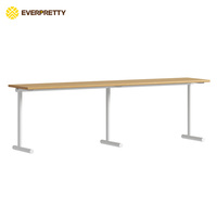 Meubles d'université certifiés CE, projet de salle de classe, table en bois et chaises ergonomiques rembourrées