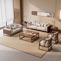 Nouveau canapé combiné en bois massif de style chinois, style Song, avec assemblage à tenons et mortaises, amovible et lavable, pour salon moderne, petit et de style antique