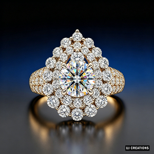 Bague de fiançailles en or massif 925/10K/14K/18K sur mesure avec diamant rond brillant de 1,0 carat de qualité VVS-VS, cultivé en laboratoire. - Product Image 6