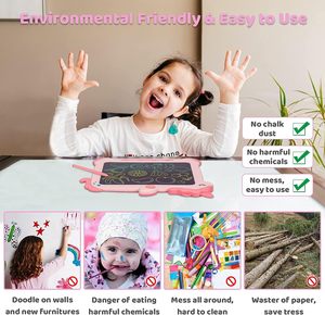Tavoletta <span class=keywords><strong>da</strong></span> Scrittura LCD per Bambini a Tema Unicorno Schermo Colorato Lavagna Elettronica per Disegnare Giocattolo Educativo per Bambini Piccoli Gioco <span class=keywords><strong>da</strong></span> Viaggio Idea Regalo - Product Image 4