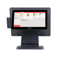 Caja Registradora Táctil de Doble Pantalla de 15 Pulgadas, Sistema POS para Supermercado con 8 GB de RAM, Terminal Punto de Venta con Lector de Tarjetas para Hotel