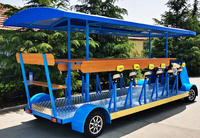 Bicicleta Eléctrica Móvil para Cerveza, Vehículo Turístico de Ocio, Fiesta de Cerveza, Pub, Bicicleta de Pedales, Bar, Autobús, Camión Eléctrico