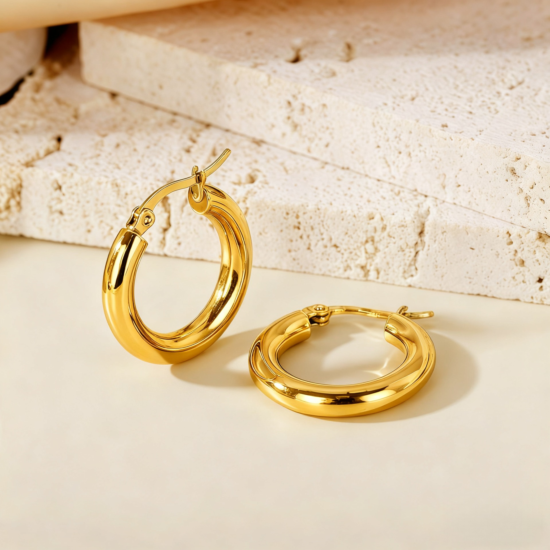 Clip d'oreille Type 4.0 Diamètre extérieur Couleur or 23 mm